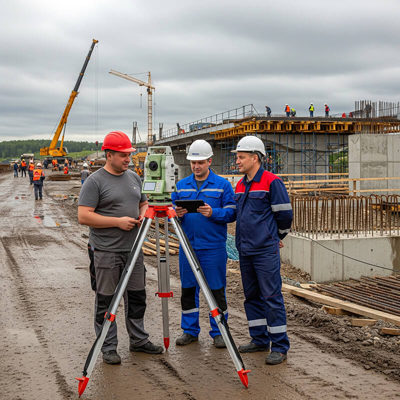 Геодезическое сопровождение строительства моста